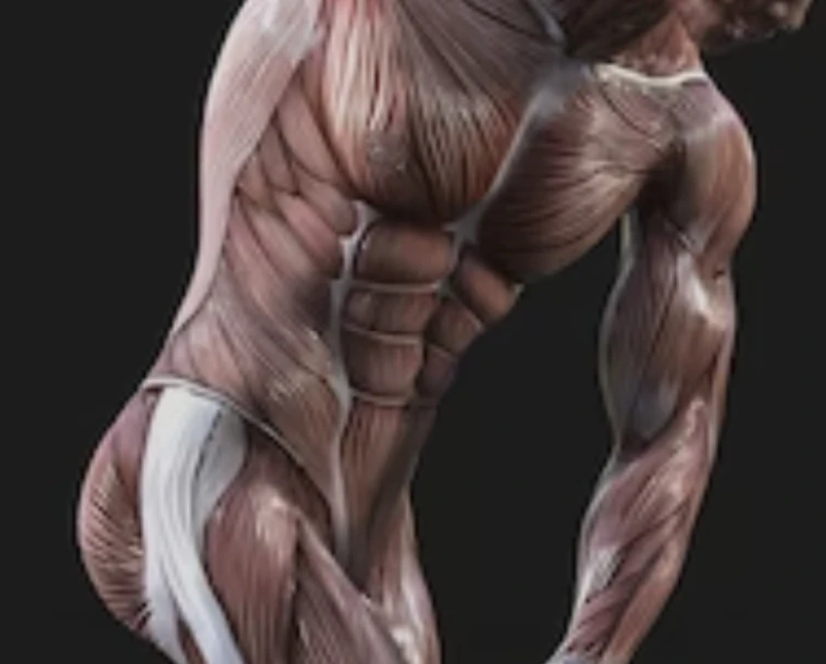How the skeletal muscles of the core attach and work